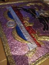 taque de cheminée en fonte et fer forgé 