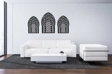 PANNEAU DÉCORATIF AJOURÉ, FENÊTRE MAROCAINE, DÉCORATION MURALE 3D, ORNEMENT, TRI