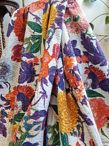 Couverture vintage coton - en,
