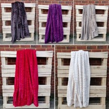 Côtelé Fourrure Couverture