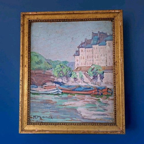 Tableau huile carton - huile, carton.