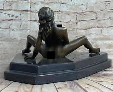 Sculpture Statue Figurine Bronze Sexy Érotique Attractive Femme À Vendre