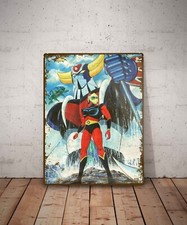 Plaque métal vintage Goldorak Panneau Décoration Déco Affiche Bd Poster comics