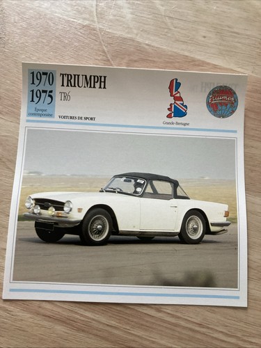Triumph tr6 1970 1975 carte - tr6,