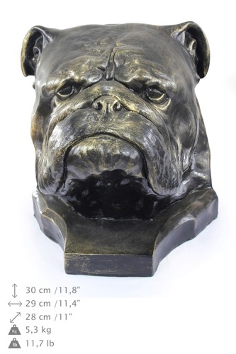 Bouledogue anglais harz urne - bouledogue,