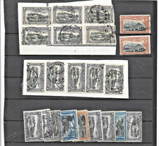 22 TIMBRES POSTE AERIENNE CONGO BELGE MULTIPLES sur/avec charnieres