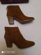 BOTTINES FEMME T40 CUIR DAIM