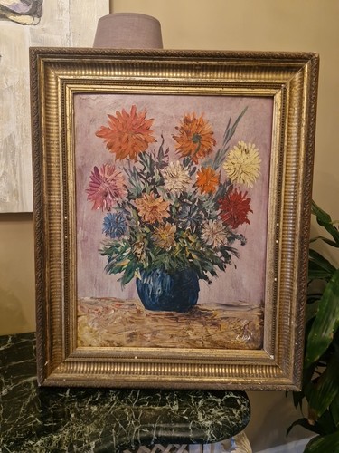 Peinture ancienne encadrée - ancienne,