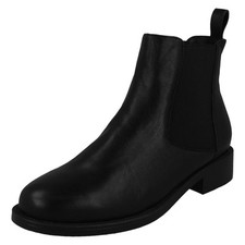 Bottes Cheville En Cuir À Enfiler Pour Femmes Spot On