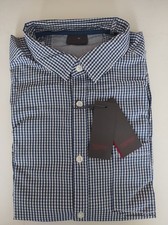NEUF chemisette ESPRIT taille L à carreau bleu et blanc chemise homme