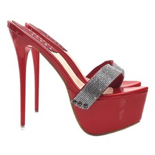 Mule Fait à la Main Rouge