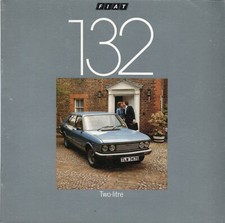 Fiat 132 Two-Litre UK full colour sales brochure 1977