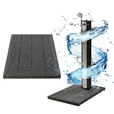 AREBOS Élément de Sol pour Douche Solaire ou Piscine Plaque de Sol 101x63x5,5 cm