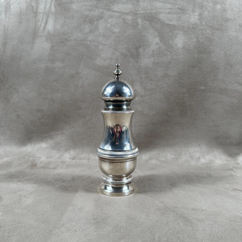 Vintage silver metal pepper - vintage,