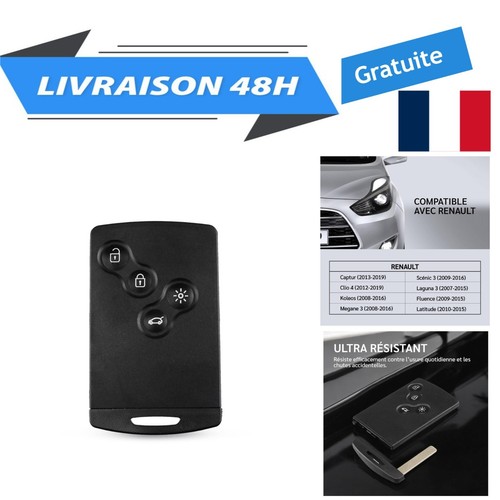 Coque clé renault captur - clé,