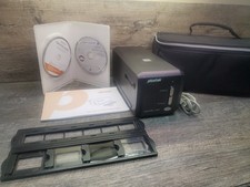 Plustek OpticFilm 7500i Film Scanner with Case and Cords & Software Tested Clean