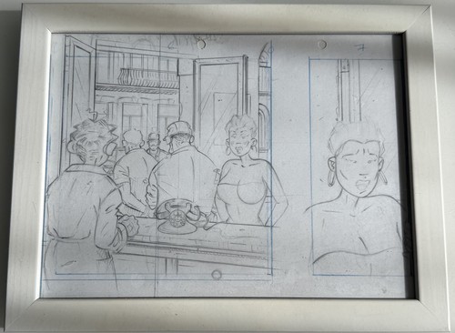 Planche originale croquis - planche,