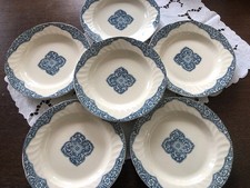 6 assiettes creuses, demi