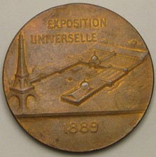 FRANCE Universal Exhibition / Exposition Universelle Paris 1889 Bronze Medal *