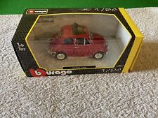 Burago 1968 Fiat 500L  Car - Scale 1:24 - Boxed