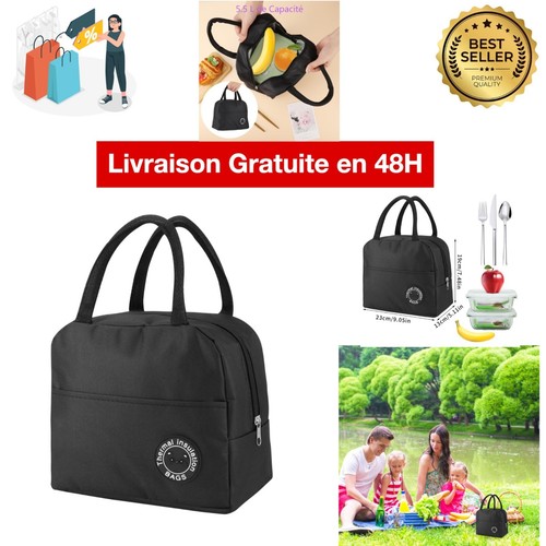 Sac isotherme repas - isotherme, l