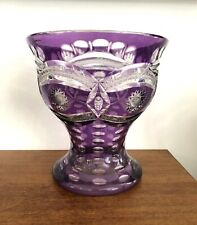 grand vase en cristal taillé