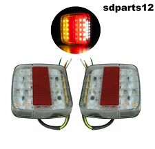 Paire de Feux Arrière a LED 12V 5 Fonctions Homologué Pour Tracteur Remorque