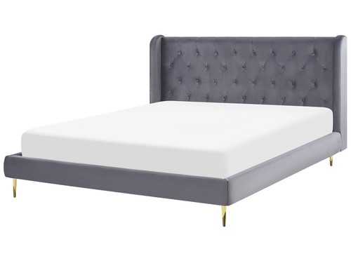 Lit double rangement velours - double,
