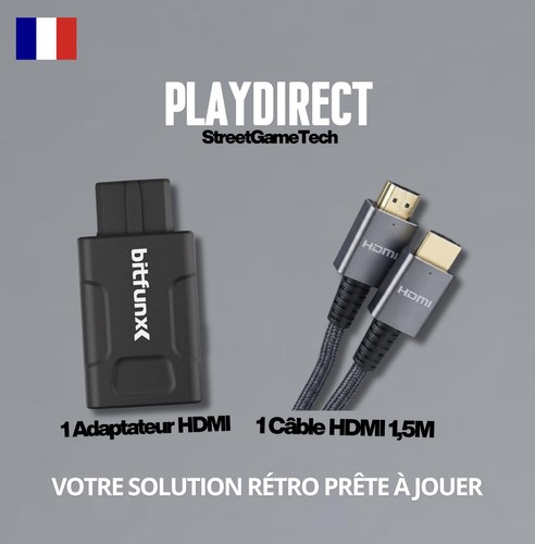 Bitfunx adaptateur hdmi n64 - adaptateur,