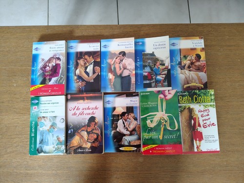 Lot romans 10 livres - de,