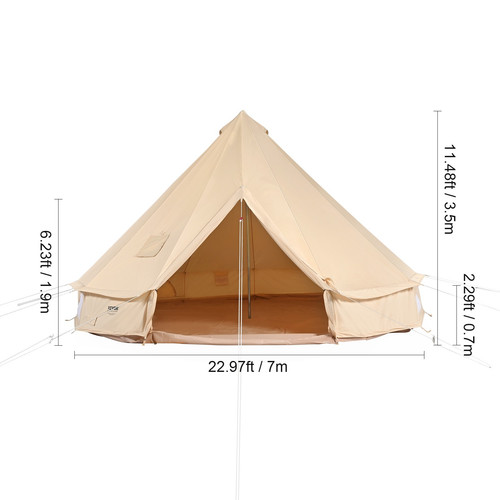 Tente cloche toile saisons 7 - cloche,