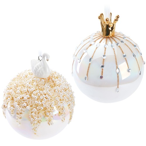 Boule noël verre cm - verre,