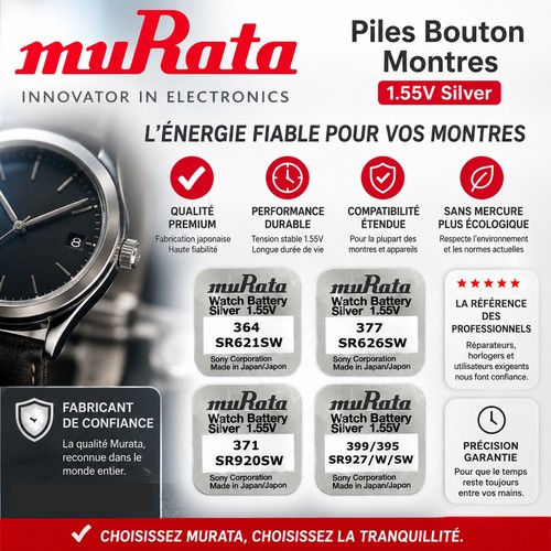 Pile murata sony - ex, choix