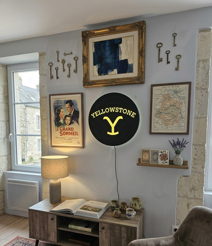 Enseigne yellowstone lumineuse - enseigne,