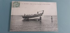 IL DE RE re DEPARTURE DU CANOT RESCUE POINTE DES WHALEINES STAMP 1905 BOAT