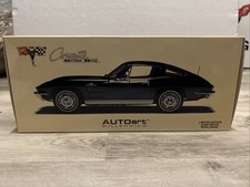 AUTOart 1:18 1963 Chevrolet Corvette Coupe Stingray In Daytona Blue LE 0534/6000