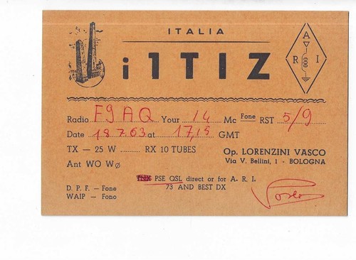 Carte qsl radio - qsl,
