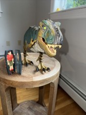 1997 Vintage Lost World Jurassic Park JP28 Bull T-Rex+Pod Sound Working Complete