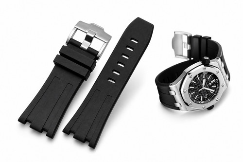 Luxury rubber watch strap - rubber,