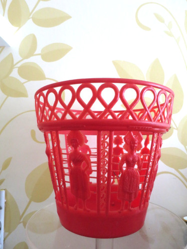 Cache pot plastique vintage - pot, en