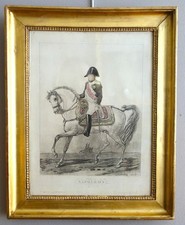 Gravure Napoléon à cheval -