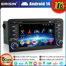 8-Core 64GO Android 14 GPS CarPlay Autoradio DAB+ DVD for AUDI A3 S3 RS3 RNSE-PU