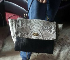 Sac à main en cuir de python