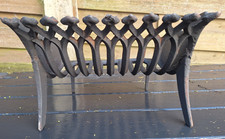 Ancien Panier Fonte Porte-braise Porte-buches Pour Cheminee