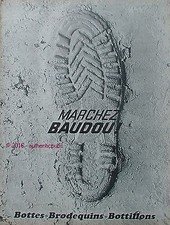 1966 BAUDOU MARCH BOOTS BRODEQUINS IMPRINT BOOTS AD PUB