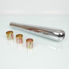 Silencieux d échappement Générique Club chromé longueur 410mm pour moto Neuf