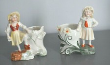  Figurines Fillette Vase