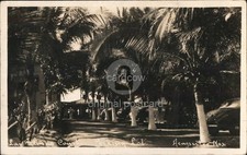 Mexico RPPC Acapulco Parking Lot,Las Palmas Court 1947 Real Photo Post Card