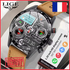Montre Connectée LIGE Homme Bluetooth GPS Sport Étanche Cardio Livraison FR