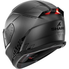 SHARK HELMET SKWAL i3 BLANK SP HELMET WITH INTEGRATED LED LIGHTS ANTHRACITE HELMETS